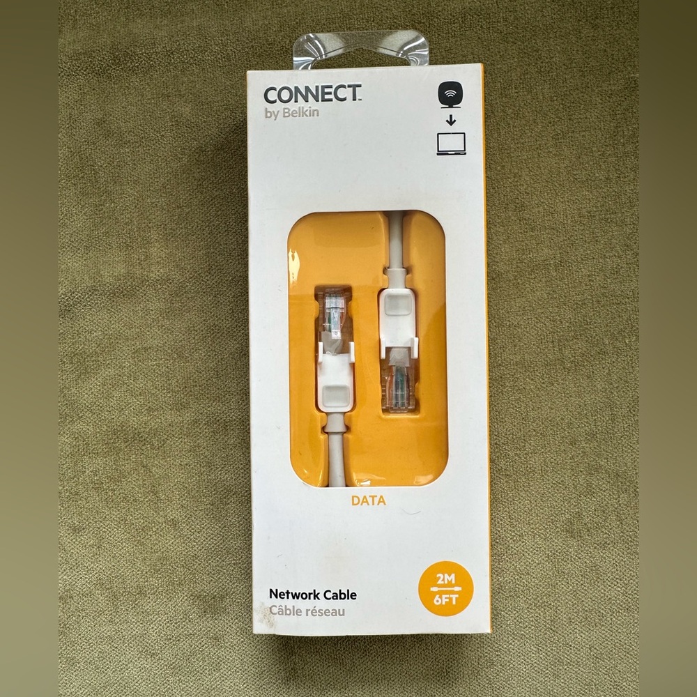 BNIB Belkin Connect Network Cable – 6 ft / 2m 🌐